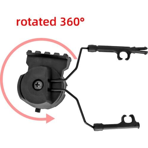 COMTAC I II III Helmet Bracket Headset Airsoft Tactical Headset ARC Rail Adapter Mount Base for Tactical Flashlight M300b, M600b