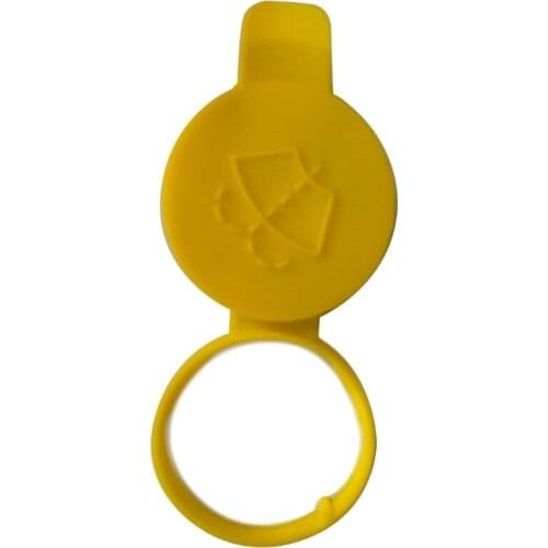Car Windshield Washer Bottle Yellow Nozzle Cap Cover/ Reservoir Cap Lid for Saab 964B