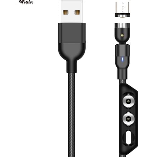 Magnetic USB Cable Micro Data Line Magnetic Charge Type C usb Cable For iPhone 11 Samsung usb c 3A Fast Charging Cable