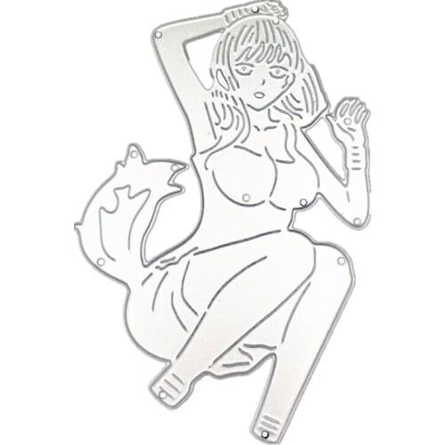 Metal Struggling girl paper die cutting dies for Scrapbooking/DIY Easter wedding Halloween Easter card
