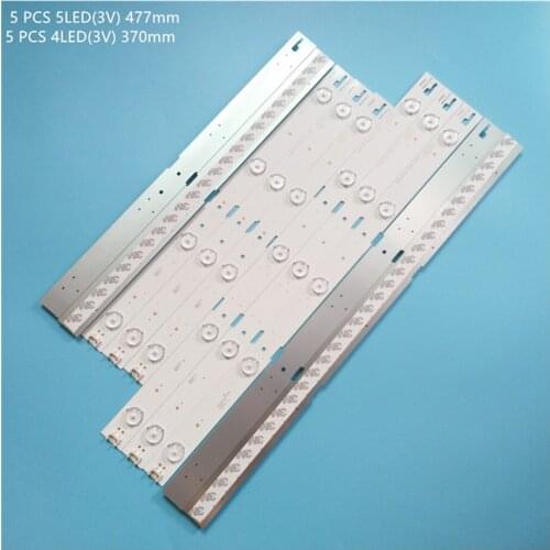 New 5set=50 PCS LED Backlight Strip For 43inch TV ZLE60600-AB 43GFB6627 2015ARC430_3228_L05 R04 LM41-00174A LM41-00173A
