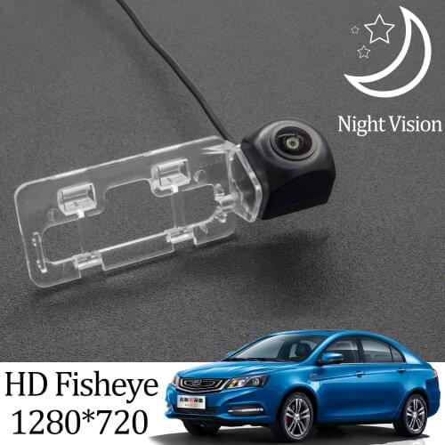 Owtosin HD 1280*720 Fisheye Rear View Camera For Geely Emgrand EC7 Sedan 2009 2010 2011 2012 2013 2014 2015 2016 Car Monitor