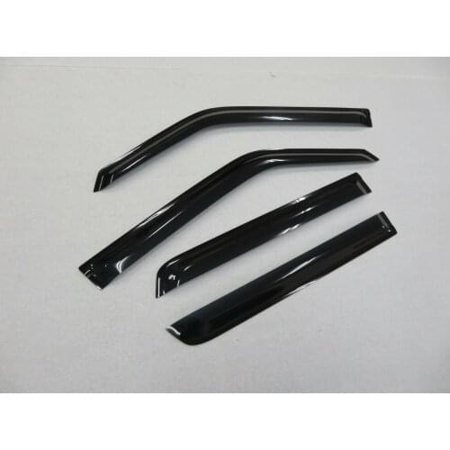 Fit For Hyundai SantaFe IX45 2013-2018 High quality Acrylic black Window Visor Vent Sun Shade Rain Guard Door Visor 4pcs