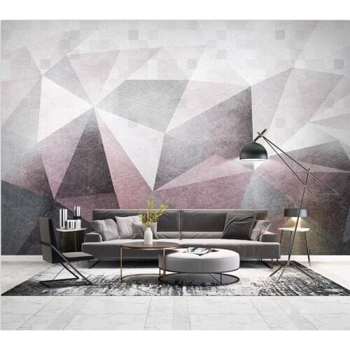Custom wallpaper 3d Nordic abstract line geometric mural modern minimalist living room bedroom TV background wall decoration