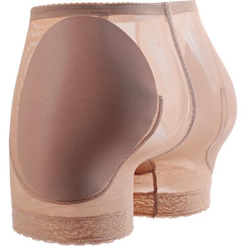 Mesh Breathable Fake Buttocks Hip Shaping Pants Waist Trainer Womens Body Shapers Butt Lifter Shapewear with Padded Hip Panties