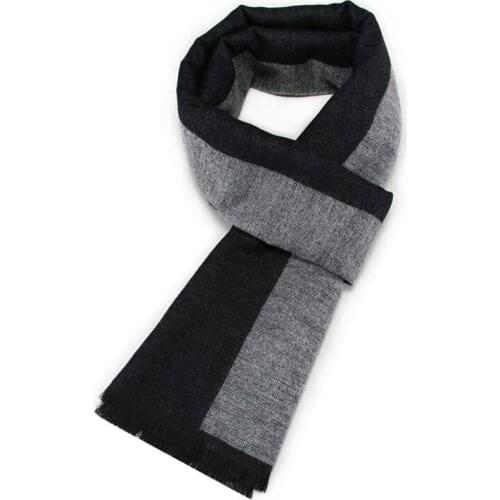 Brand New Fashion Women Mens Winter Warm Tassels Scarf Thicken Cashmere Striped High Quality Pashmina Shawls Scarves for Ladies