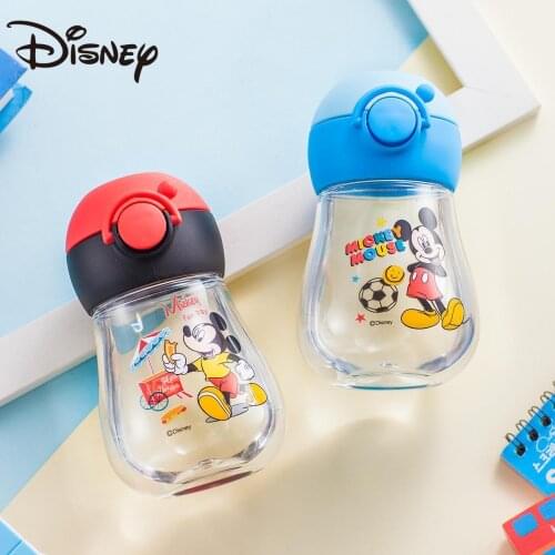 Disney direct drink cup drop proof silicone small mouth cartoon children kindergarten students water cup portable cup
