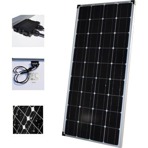 Solar monocrystalline silicon cell 100W 125mm*125mm for 12V 18V battery charging