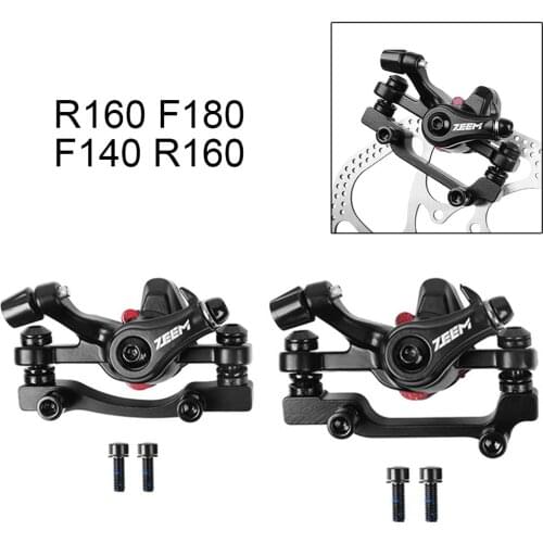 MTB Bicycle Front Rear Brake Disc Brake Calipers Mountain Road Bike Mechanical Aluminum Alloy F160 R140 Caliper Cycling Parts