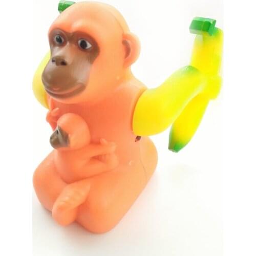 May Turn A Bucket Children Light Music Monkey Playing Electric Flip Orangutan Toys Unisex Electronic Plastic Sounding 2021