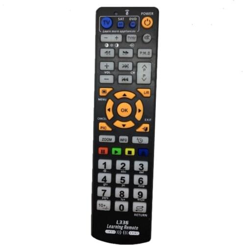 Universal Smart Remote Control with Learn Function, 3 in 1 Controller Work for 3 Devices,TV SAT DVB STB DVD HIFI TV BOX, L336
