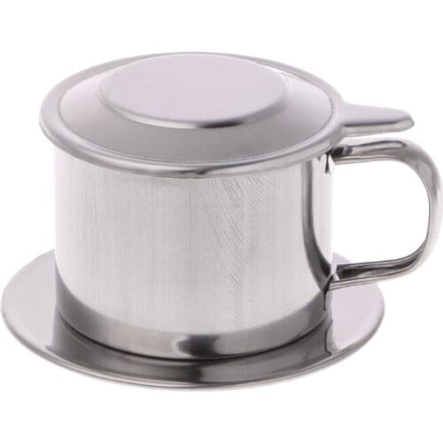 Stainless Steel Vietnamese Coffee Filter Maker Pot Infuse Cup Serving Delicious