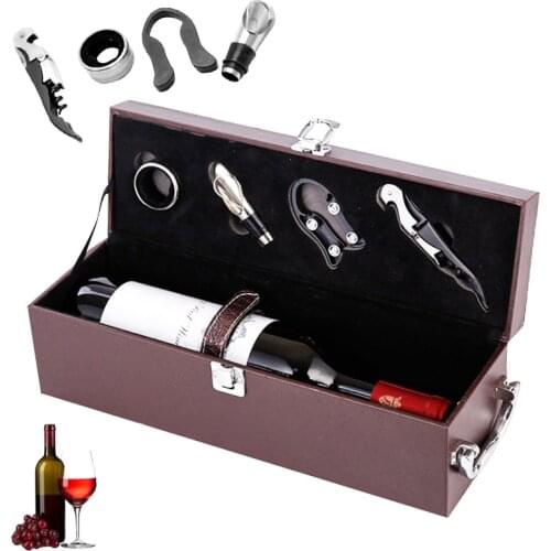 Wine Accessories Can Opener Creative Wine Tool Bottle Opener with Corkscrew Bar Party Gift Box Wine Set Groomsmen Gifts Festival