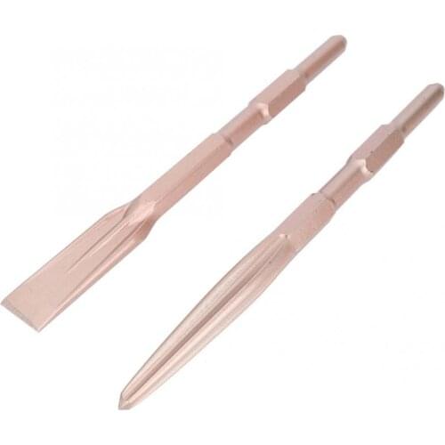 1pc High Strength Chrome Steel Hex Shank Chisel Electric Hammer Groove Gouge for Stone Concrete Wall Brick