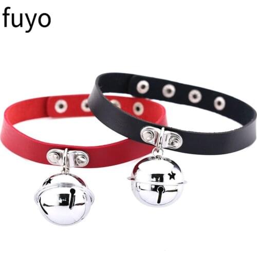 Harajuku Fashion Women Girls Harness Necklaces Bells Pendant Goth Choker Necklace Neck Collar Chocker Jewelry Gift boho