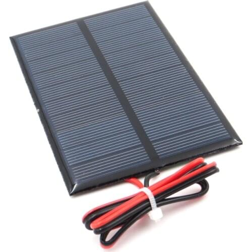 1pc x 5V 250mA with 30cm extend wire Solar Panel Polycrystalline Silicon DIY Battery Charger Small Mini Solar Cell cable toy