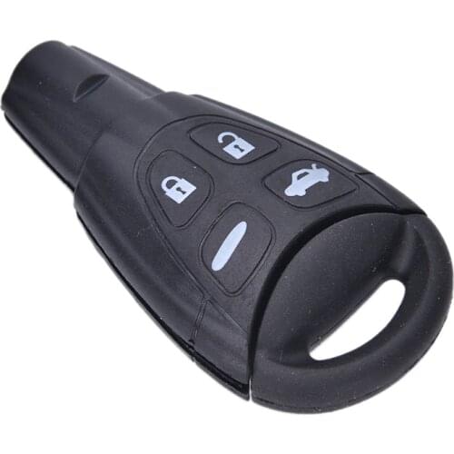 1PC Replacement 4 Button Remote Key Fob Case Cover Shell Pad + Insert for SAAB 93 95