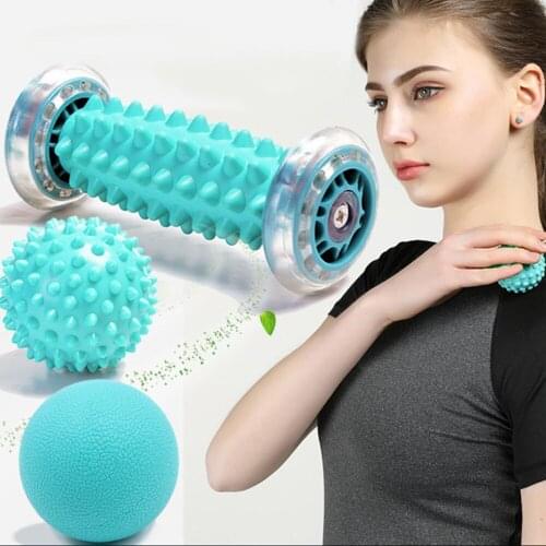 3PCS Massage Yoga Fitness Ball Relieve Stress pelota masaje Foot Spiky Muscle Massager Ball Foot Massage Ball