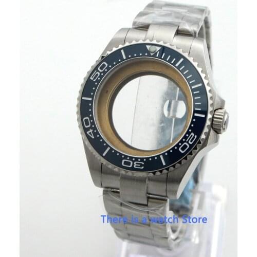 43MM Watch case Stainless Steel Bracele Sapphire Crystal Fit ETA 2836 Miyota 8215 Movement watch part