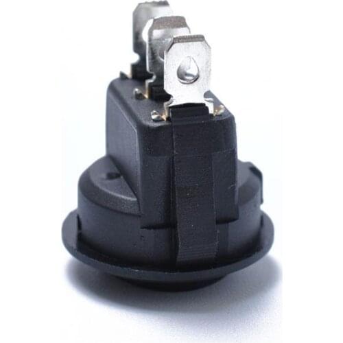 5pcs/set 23mm Round Black 3 Pin 10A/125V 6A/250V AC 3 Position Spdt ON-OFF-ON Rocker Switch Snap-in