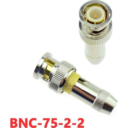 5pcs Monitoring BNC Connector Q9 75-2-2 Solder Joints 1-1.5-1 BNC 75-2-2 Connector