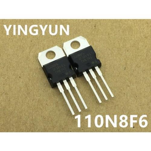 50PCS/LOT STP110N8F6 110N8F6 TO-220 80V/110A Replace 110N7F6 100%New original