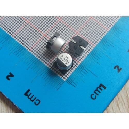 50pcs/lot high Quality SMD Aluminum Electrolytic Capacitor 25V 47UF 6*5MM electrolytic capacitor 47uf