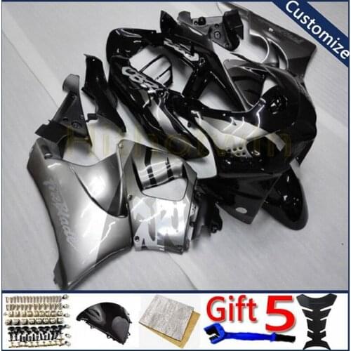 ABS Plastic Bodywork Set For CBR919RR 1998 1999 CBR 919 RR 98 99 bodywork kit motorcycle fairing silver black