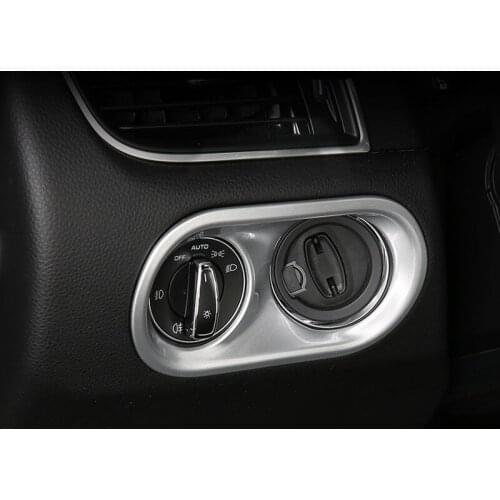 ABS Car Headlight Control Panel Cover Interior Styling Moulding Trim for Porsche Macan 2014 2015 2016 2017 Accessories
