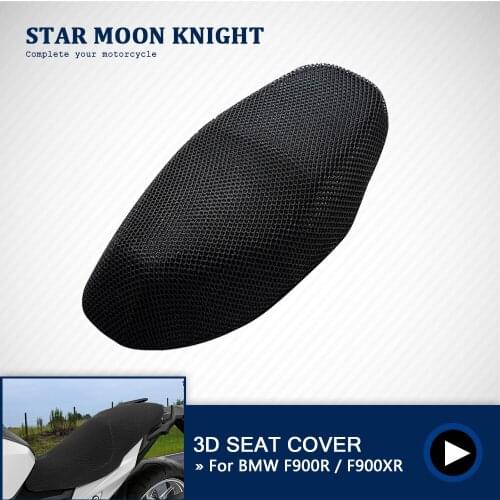 For BMW F900R F900XR Motorcycle Accessories Rear Seat Cowl Cool Cover 3D Mesh Net Waterproof Sunproof Protector 2020 2021