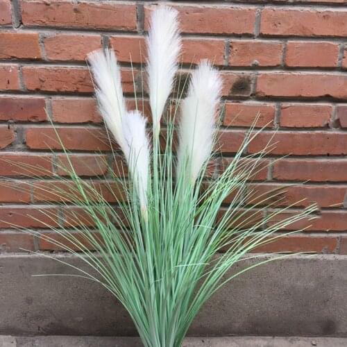 Aqumotic 90cm(3ft) Reed Artificial Flower Simulation Grass Aquatic Plants Large Fake Flower Big Living Room Bedroom Floor