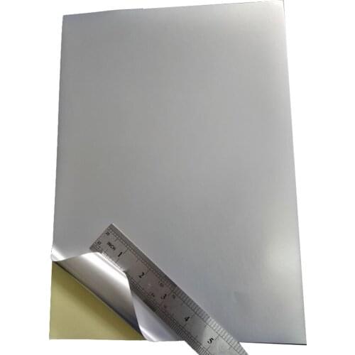 FUNCOLOUR Free Shipping 50 Micron A4 Blank Matte Silver PET Waterproof Label for Laser Printer