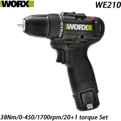 WORX electric drill WE210 brushless lithium battery multi-purpose household electric tool