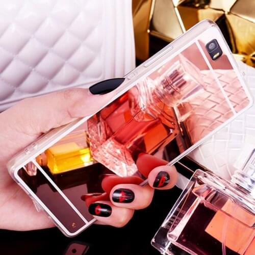 For Huawei Ascend P8 Lite / P9 Lite Case Ultra Thin Plating Mirror Soft TPU Cover Phone Cases Fundas Capa