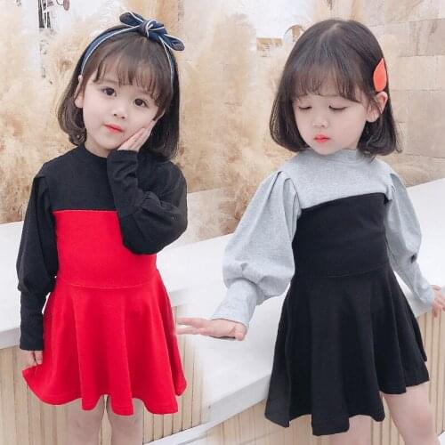 Spring Autumn Toddler Girl Dress Back To School Clothes Cotton Lantern Full Sleeve Dress Kids Dress for Girls Children Clothing