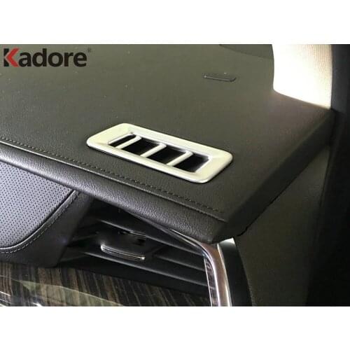 For Cadillac XT5 2016 2017 ABS Matte Interior Front Air Conditon Vent Cover Trim AC Outlet Panel Frame Sticker Car Accessories