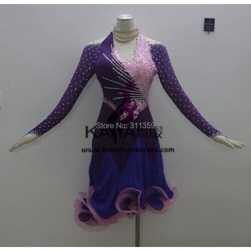 Hot Sales!KAKA-L140239,Women Dance Wear,Girls Fringe Latin Dress,Salsa Dress Tango Samba Rumba Chacha Dress,Latin Dance