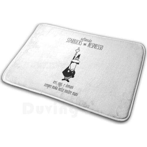 Moka Coffee Mat Rug Carpet Anti-Slip Floor Mats Bedroom Moka Man Bialetti Moka Moka Coffee Coffee Pot Espresso Italian Coffee