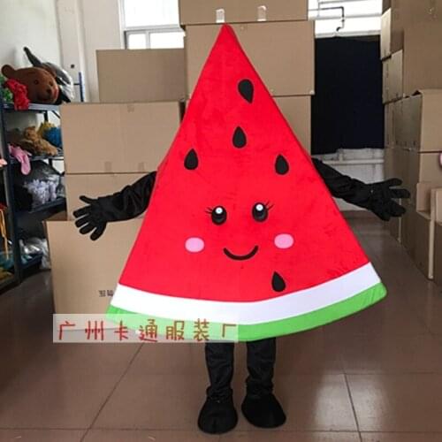 Adult Food Costume Fruit Vegetable Watermelon Mascot Costume Onesize Mascot Costume Fancy Dress Mascots Custome for Halloween