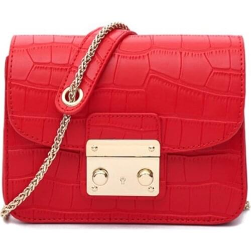 Red Mini Bag Women Shoulder Bags Fashion Flap Leather Crossbody Bags Women 2021 Newest Female Messenger Bag Bolsa Feminina