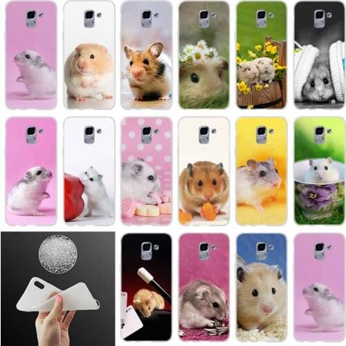 Soft silicone Phone case Cover Hamster FOR Coque Samsung Galaxy J6 J4 J8 J7 2018 Plus J3 J5 J7 Prime Pro 2017 2016 Casse