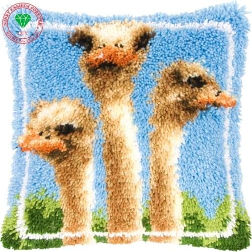 Mat diy set carpet Craft Latch hook rug kits cushion Pillowcase Cross-stitch carpet Cross cushion diy carpet crochet hooks yarn