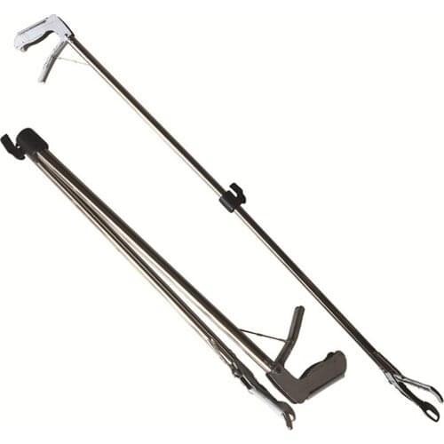 Stainless Steel Snake Pliers Folding Snake Tongs Large Opening Jaw Clamp Head Snake Catch Eel Pliers Anti-snake Tool 1.2m /1m