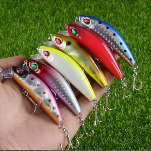 LINGYUE Small Sinking Minnow Fishing Lure Rattling Bait Qulaity Hooks Wobbler 70MM 11G Crankbait Deep Diving Pesca Tackle Bass