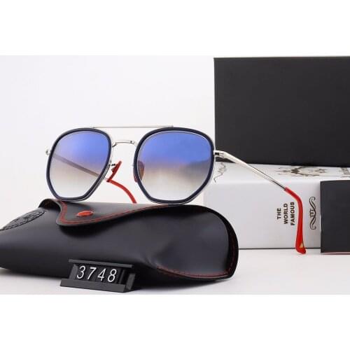 Classic Vintage Brand Sunglasses Women Men TR Metal Frame Reinforced High-Definition Glass Lens Vacuum Plating Oculos De Sol