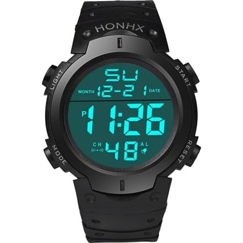 Sport Men Military Watches Led Waterproof Watches Analog Digital Rubber Watches Student Electronic Wrist Clock Zegarek Meski