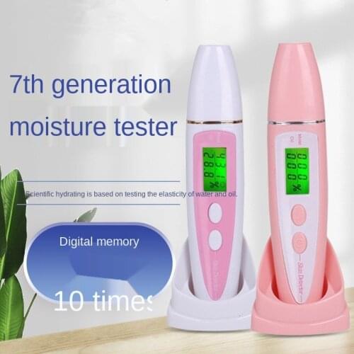 Precise Detector LCD Digital Skin Oil Moisture Tester for Face Skin Care with Bio-technology Sensor Lady Beauty Tool Spa Monitor
