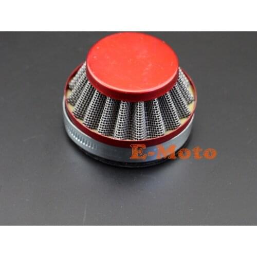 60mm Carburetor Air Filter Cleaner For 2-Stroke 49cc 60cc 80cc Motorized Bicycle RED