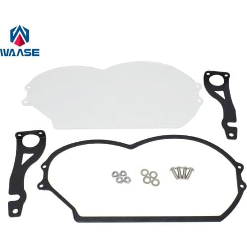 Waase For BMW R1200GS 2004-2012 / R1200 GS Adventure 2005-2013 ADV Transparent Headlight Grille Guard Cover Protector