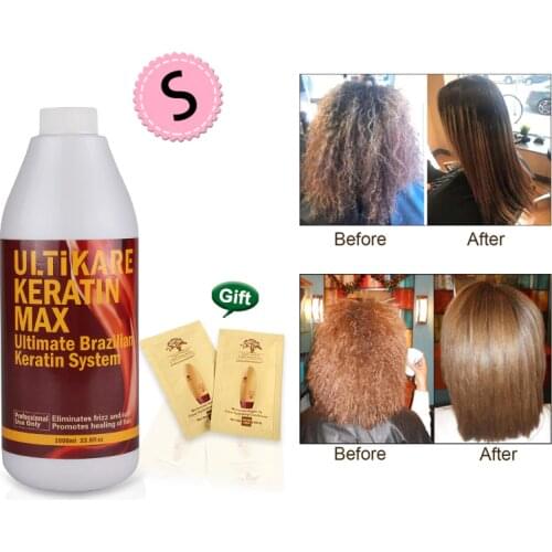 1000ml Brazilian Keratin Hair Treatment Formalin 8% Straightener And Smoothy Shiny For Damaged Hair Free Shipping